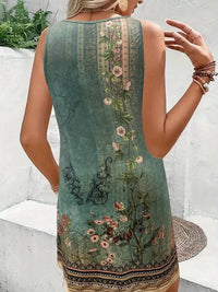 Floral Dress | Light Brown | Elegant & Comfortable-M-State of Style