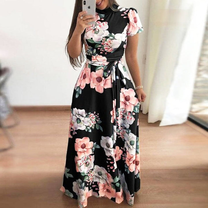 Floral Maxi Dress | Elegant & Comfortable-Black-S-State of Style