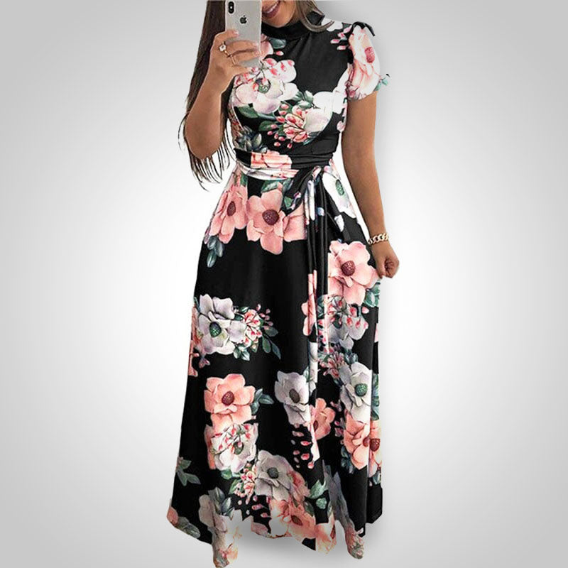 Floral Maxi Dress | Elegant & Comfortable-Black-S-State of Style