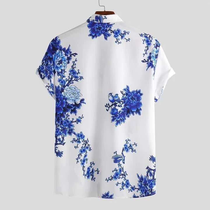 Floral short-sleeved summer shirt for men – Fabrizio-XS-State of Style