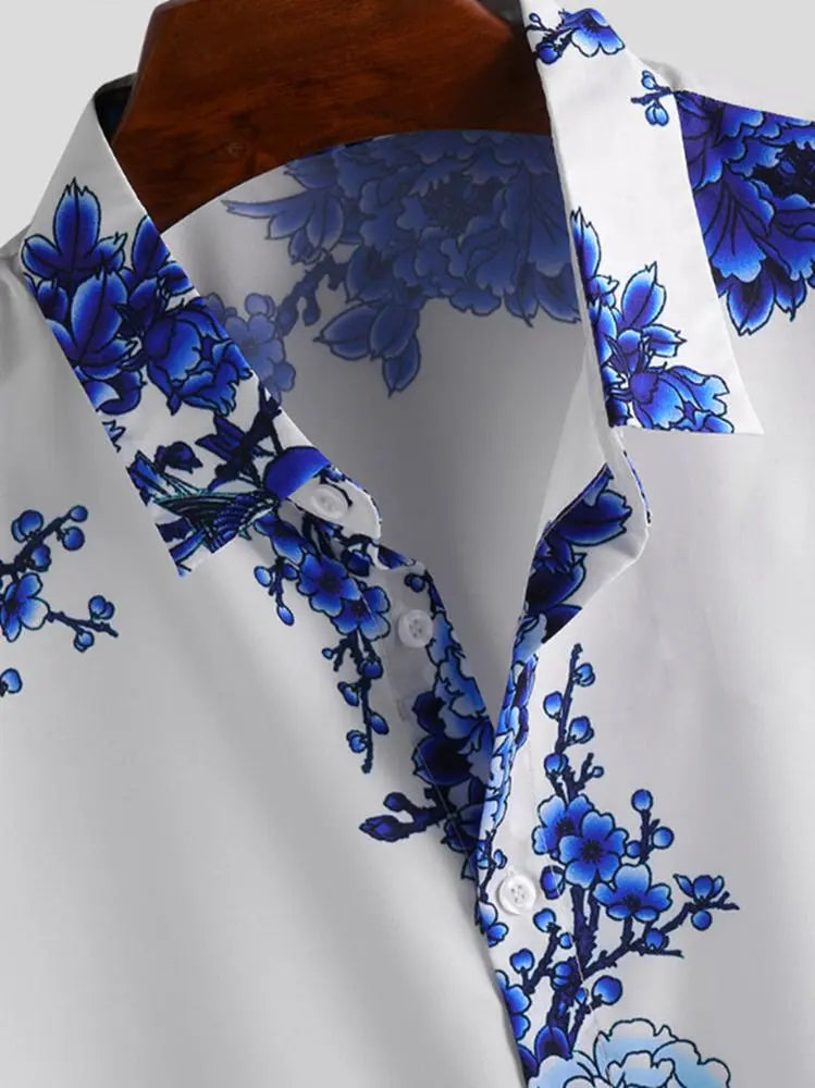 Floral short-sleeved summer shirt for men – Fabrizio-XS-State of Style