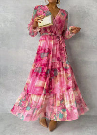 Floral Wrap Maxi Dress – Viviana-S-State of Style