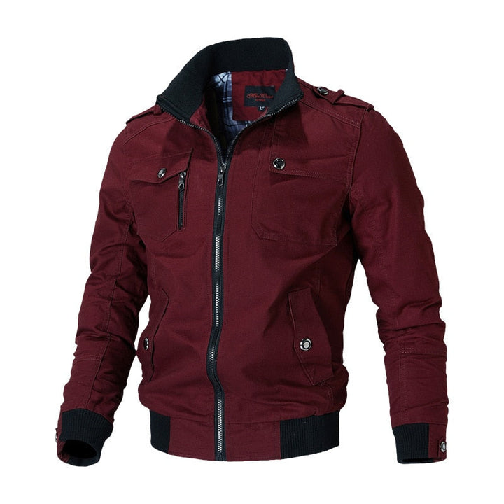 FlorisJacket | Lightweight Windbreaker Jacket for Men-Red-M-State of Style