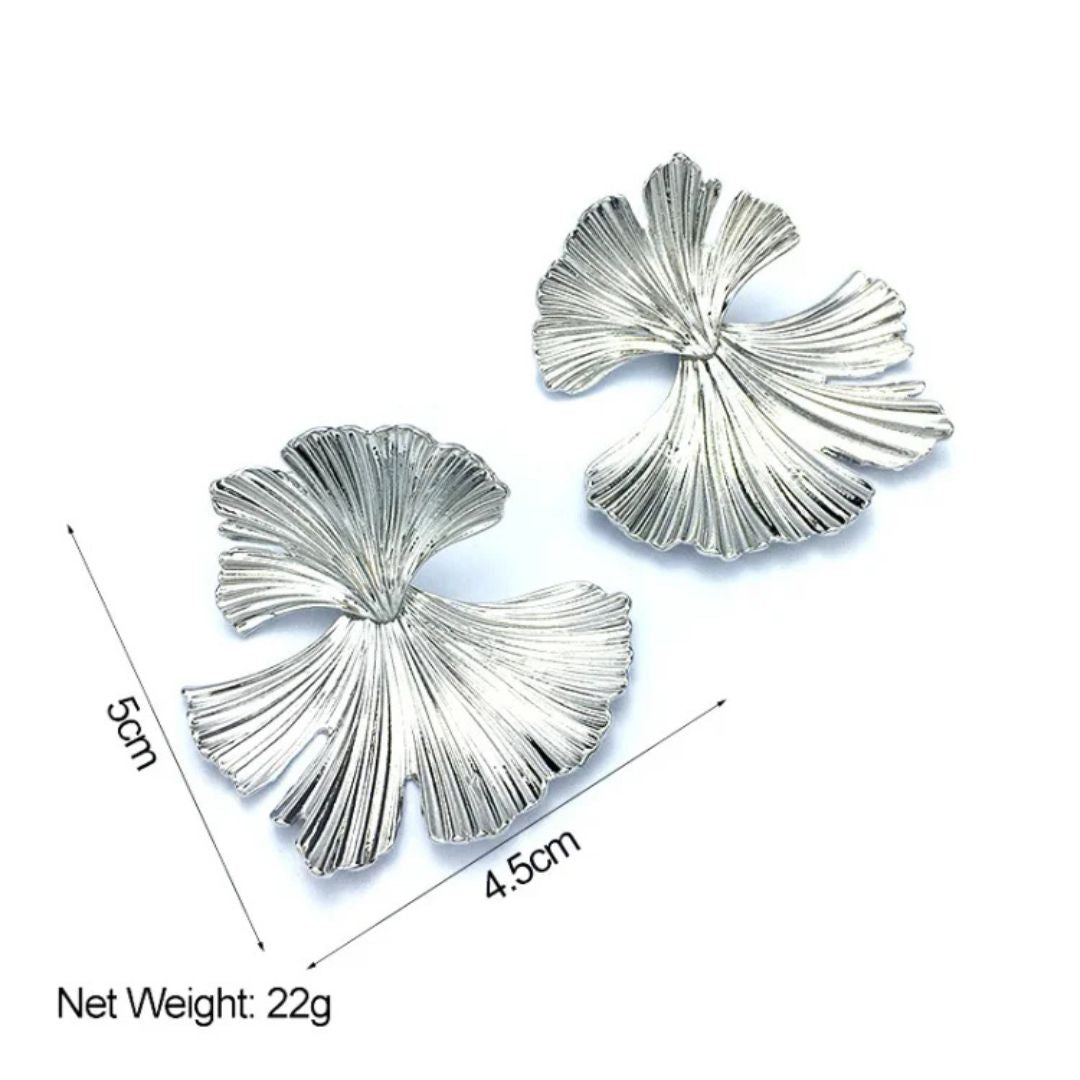 Flower Earrings in Gold and Silver - Liora-Silver-State of Style
