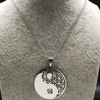 Flower Necklace | Stainless Steel Life Flower Pendant-State of Style