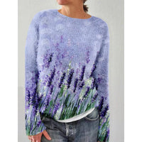 Flower Print Sweater with Vivid Colours - Florina-S-State of Style
