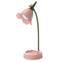 Flower-Shaped Desk Lamp - LumaPetal-Pink-State of Style