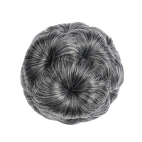 Flower-shaped Hair Clip with Hair Extension – Fiora-Silver grey-State of Style