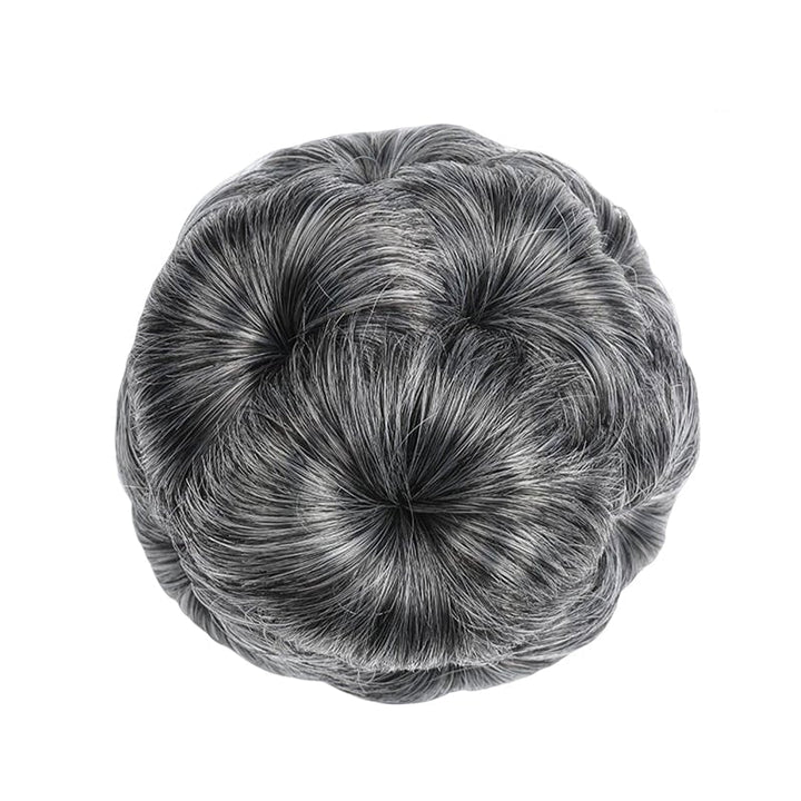 Flower-shaped Hair Clip with Hair Extension – Fiora-Silver grey-State of Style