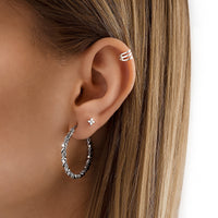 Flower-shaped Zirconia Earrings - Elise-State of Style