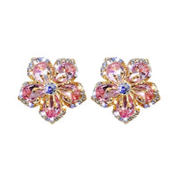 Flower-shaped Zirconia Earrings - Flora-State of Style