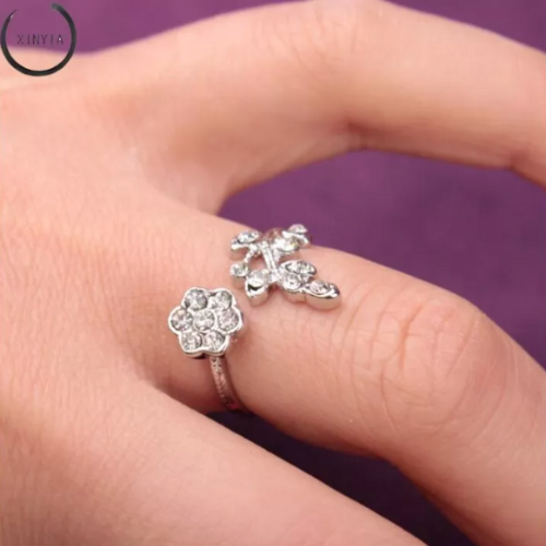 Flower Wish Ring | Elegant Design | Women's Jewellery-Gold-State of Style