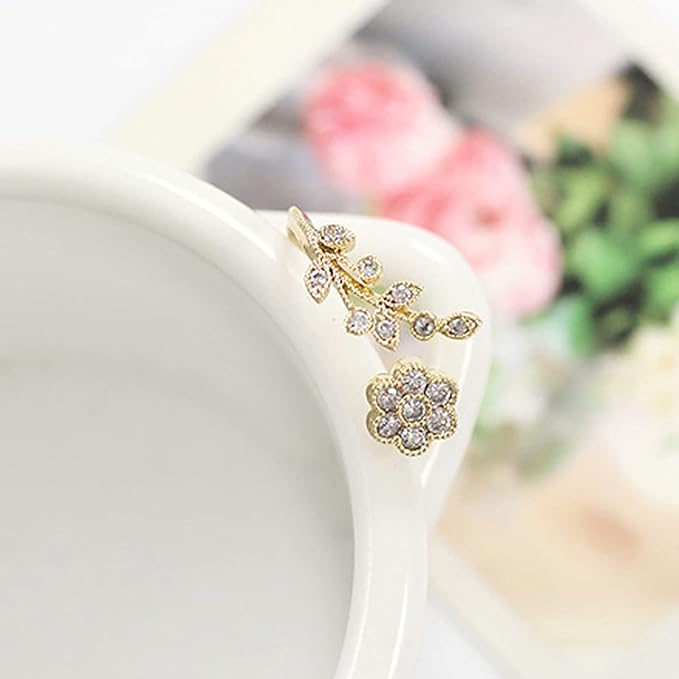 Flower Wish Ring | Elegant Design | Women's Jewellery-Gold-State of Style