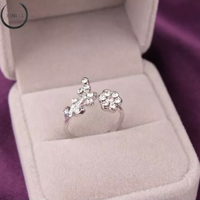 Flower Wish Ring | Elegant Design | Women's Jewellery-Silver-State of Style