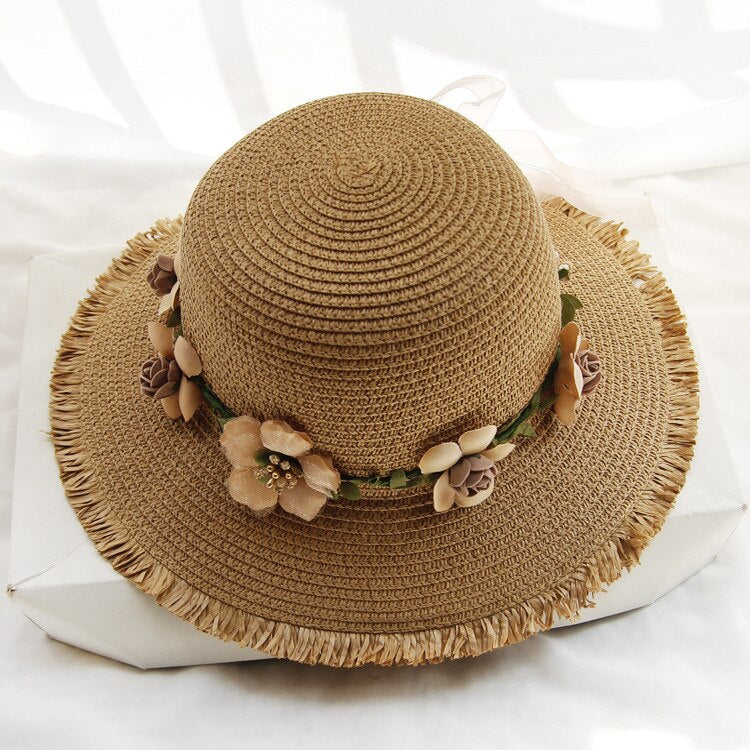 FloweryHat | Stylish & Protective Sun Hat for Women-Light Brown-State of Style