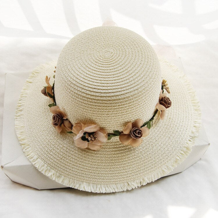 FloweryHat | Stylish & Protective Sun Hat for Women-Milky-State of Style