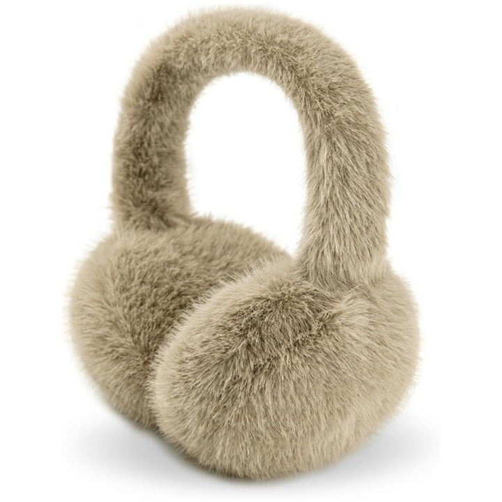 Fluffy Foldable Faux Fur Winter Ear Warmers - FauxSnugs-Brown-State of Style
