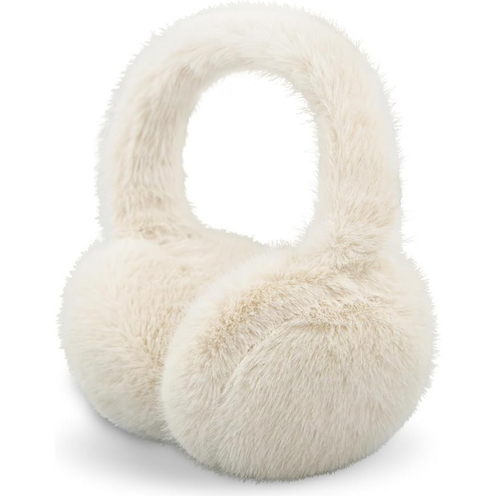 Fluffy Foldable Faux Fur Winter Ear Warmers - FauxSnugs-Khaki-State of Style