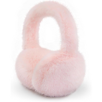 Fluffy Foldable Faux Fur Winter Ear Warmers - FauxSnugs-Pink-State of Style