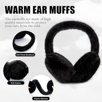 Fluffy Foldable Faux Fur Winter Ear Warmers - FauxSnugs-White-State of Style