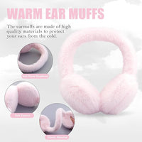 Fluffy Foldable Faux Fur Winter Ear Warmers - FauxSnugs-White-State of Style