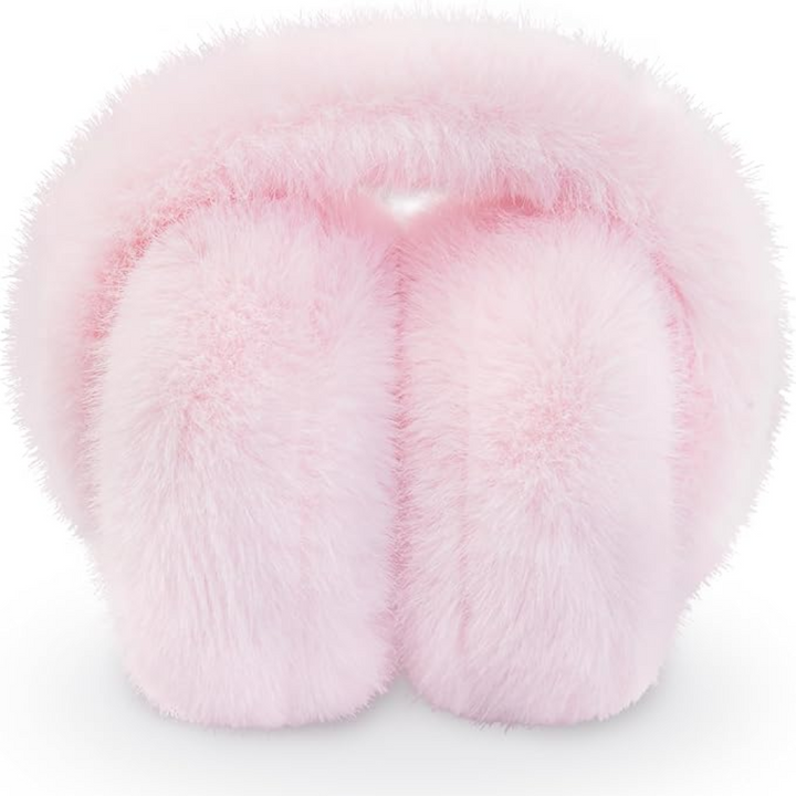 Fluffy Foldable Faux Fur Winter Ear Warmers - FauxSnugs-White-State of Style