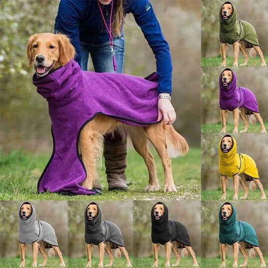 Fluffyheaven Liam Pet Bathrobe – Soft, Absorbent & Comfortable-Purple-S-State of Style