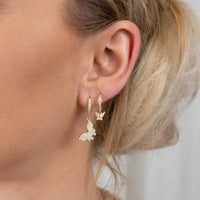 Flying Butterfly Earrings - Vivara-Gold-State of Style