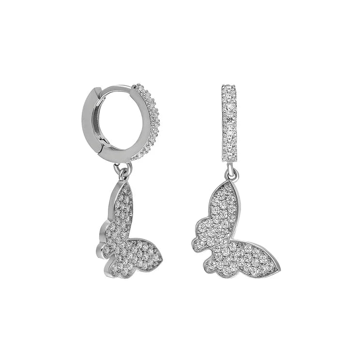 Flying Butterfly Earrings - Vivara-Silver-State of Style