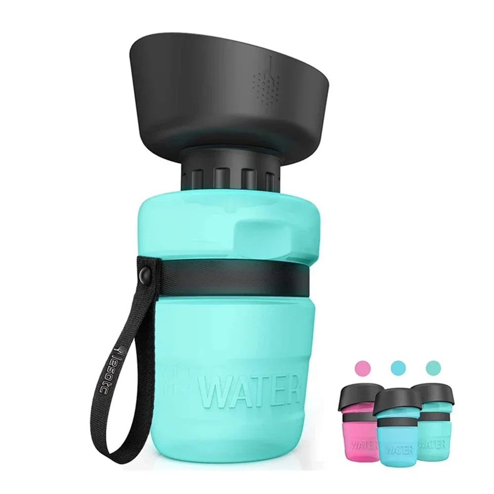 Foldable Dog Water Bottle - PawQuench-Green-State of Style