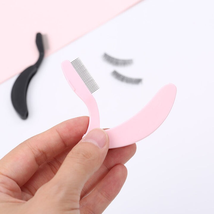 Foldable Eyebrow Extension Brush | Compact & Precise Grooming-Black-State of Style