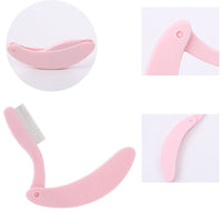 Foldable Eyebrow Extension Brush | Compact & Precise Grooming-Black-State of Style