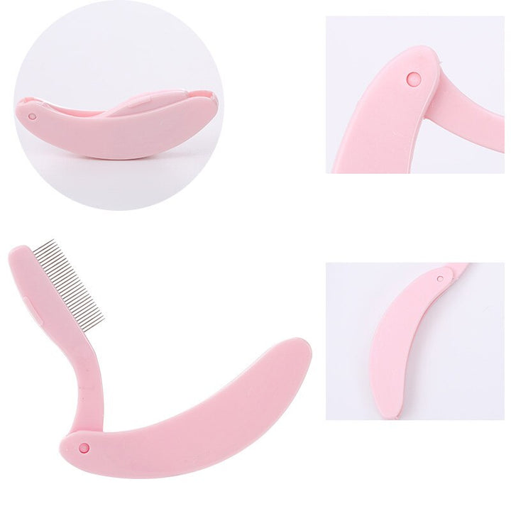 Foldable Eyebrow Extension Brush | Compact & Precise Grooming-Black-State of Style