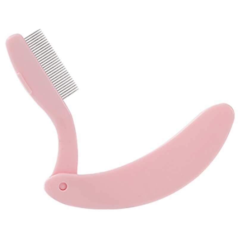 Foldable Eyebrow Extension Brush | Compact & Precise Grooming-Pink-State of Style