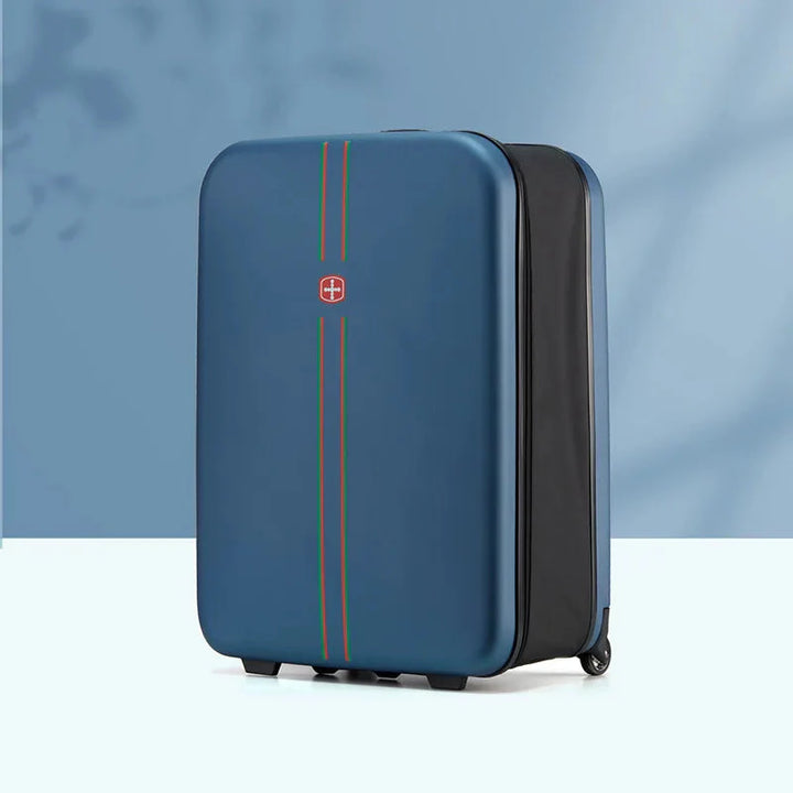 Foldable hard shell suitcase – Porto-Dark blue-S (42 L)-State of Style