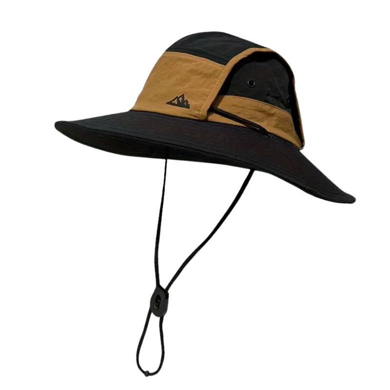 Foldable outdoor sun hat with UV protection – SunGuard Explorer-Black-State of Style