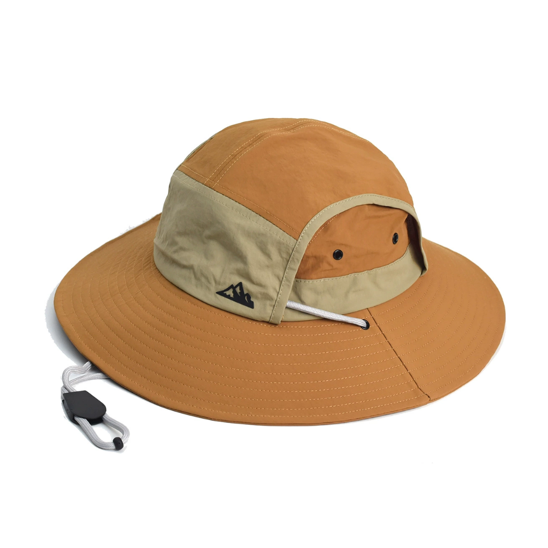 Foldable outdoor sun hat with UV protection – SunGuard Explorer-Camel-State of Style