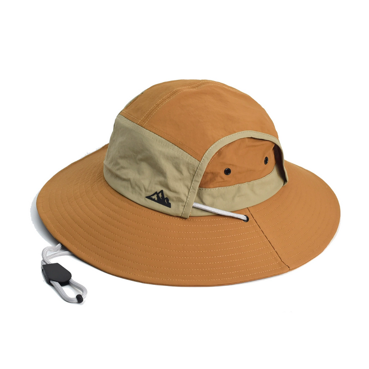 Foldable outdoor sun hat with UV protection – SunGuard Explorer-Camel-State of Style