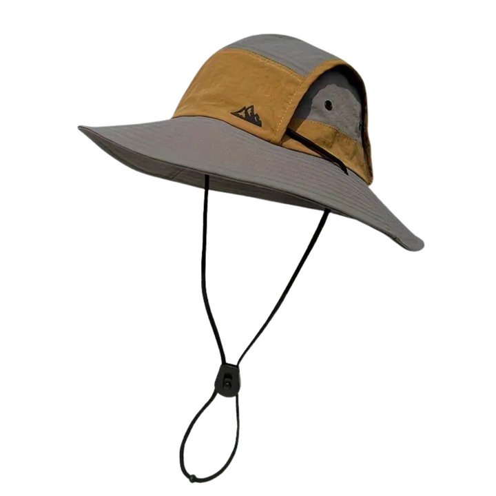 Foldable outdoor sun hat with UV protection – SunGuard Explorer-Gray-State of Style