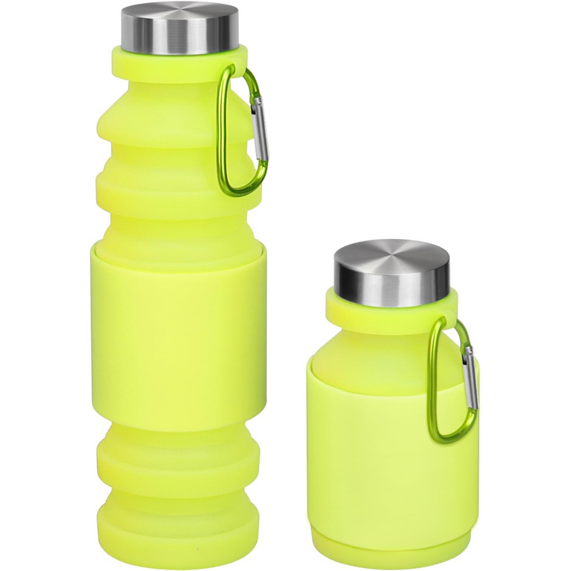 Foldable Shockproof Water Bottle-Green 500 ml-State of Style