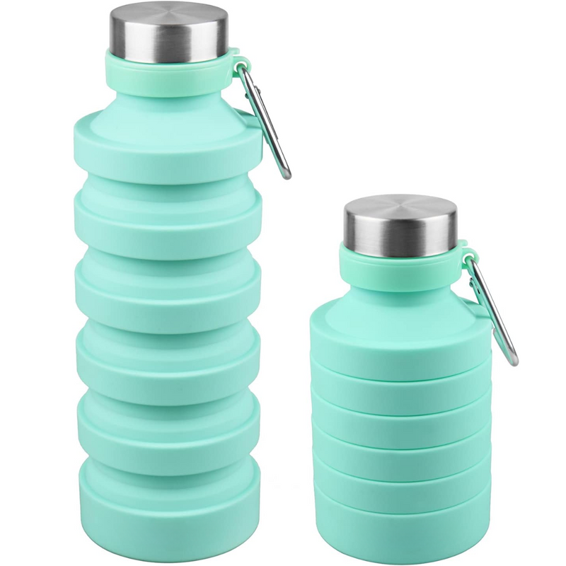 Foldable Shockproof Water Bottle-Mint Green 800 ml-State of Style