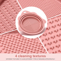 Foldable Silicone Brush Cleaner Bowl-Green-State of Style