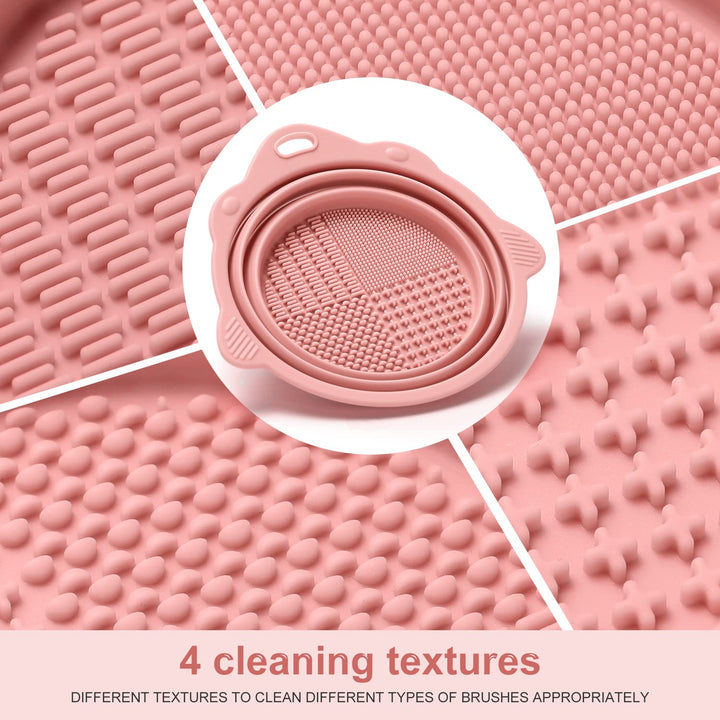Foldable Silicone Brush Cleaner Bowl-Green-State of Style