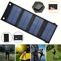 Foldable Solar Power Bank - SolarMate-Black-State of Style