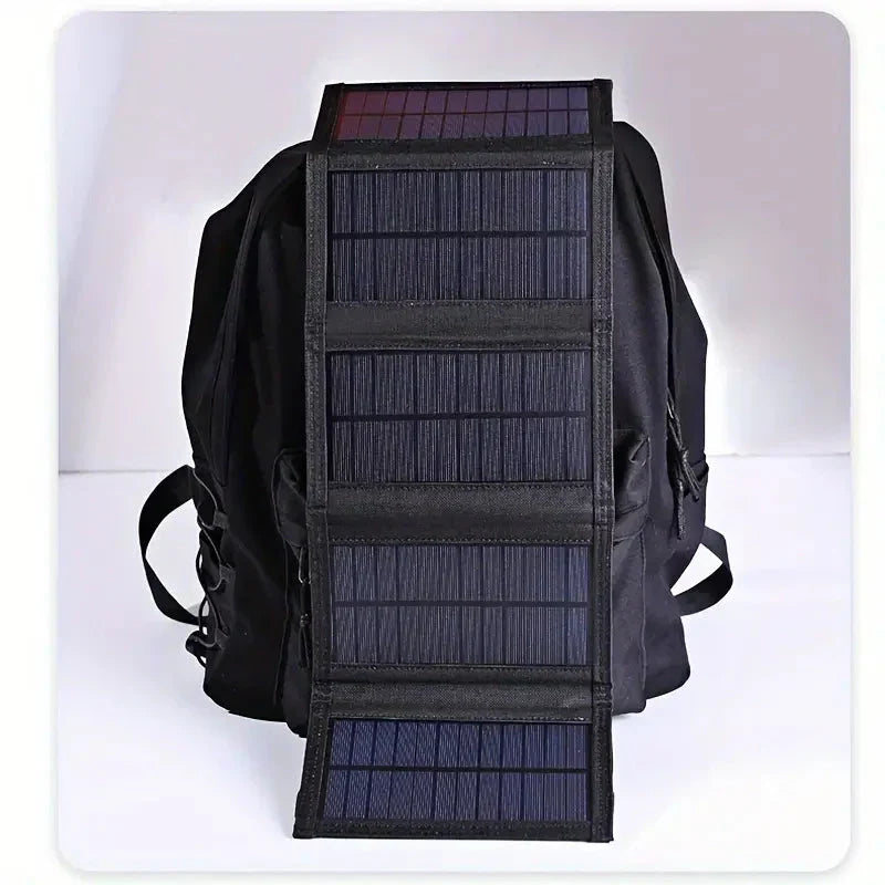 Foldable Solar Power Bank - SolarMate-Black-State of Style