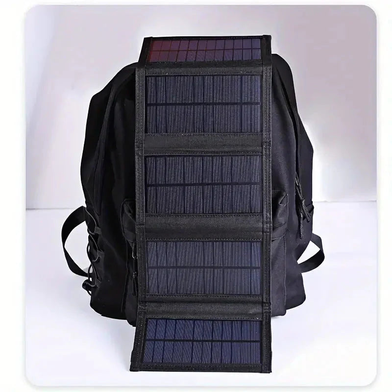 Foldable Solar Powerbank – SolarMate-Black-State of Style