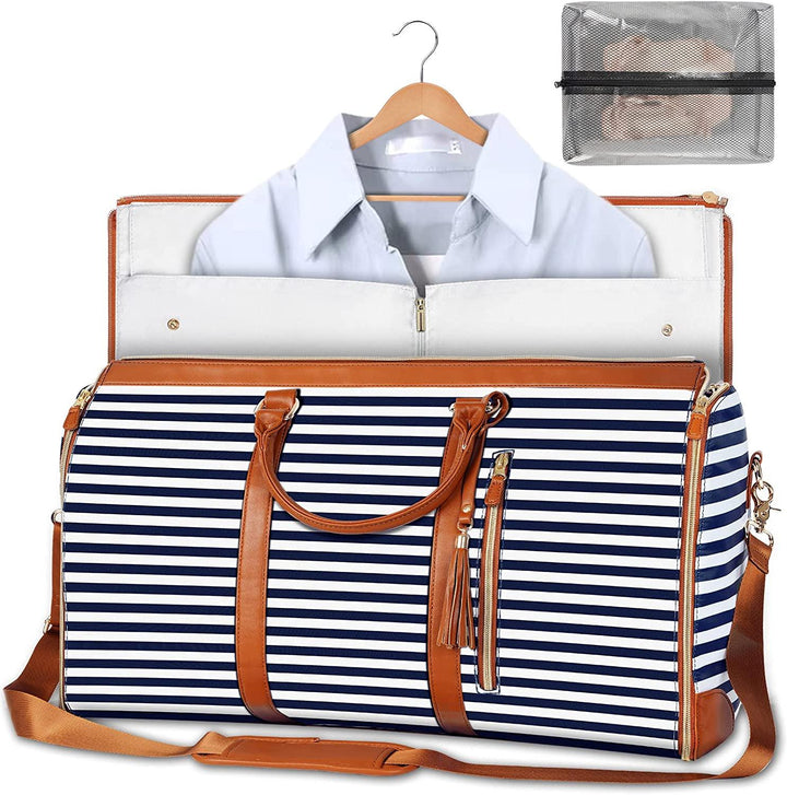 Foldable Storage Bag for Clothing - Arno-Blue stripe-State of Style
