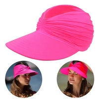 Foldable sun hat with a large brim and UV protection – Babes-Barbie Pink-One size fits all-State of Style