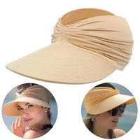 Foldable sun hat with a large brim and UV protection – Babes-Camel-One size fits all-State of Style