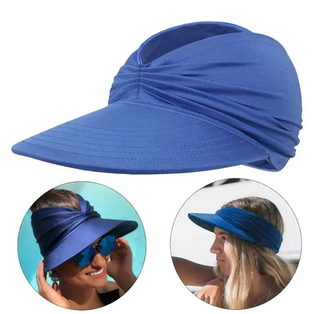 Foldable sun hat with a large brim and UV protection – Babes-Royal blue-One size fits all-State of Style